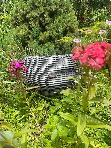 Горшки для растений: Плетеные кашпо, горшок для цветов различных форм и размеров,ручная — 5