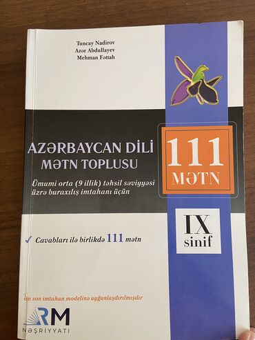 mektebeqeder hazırlıq testleri: 9cu sinif azerbaycan dili test kitabi