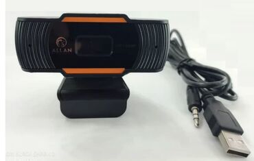 рассрочка ноутбуки: 2 штук - Вебкамера Digital FullHD, черный/оранжевый, 1920x1080, CMOS