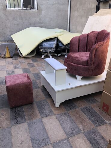 Kreslolar: Yeni, Kreslo, Vеlur parça, Kredit yoxdur — 6