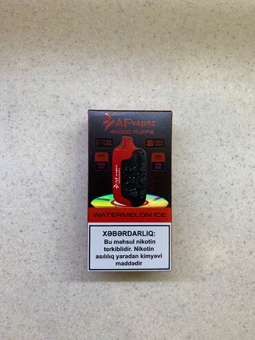 Qəlyan, vayp və aksesuarları: Af vapes 40k seriyası – 40.000 puff, type-c şarj, 2 rejim və dual mesh — 9