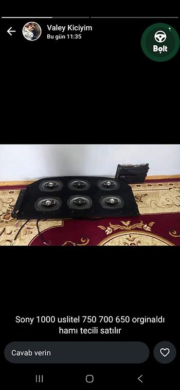 maqnitola pioner: Məhsul: Avtomobil üçün akustik sistem komplekti Təsvir: - Sony — 1