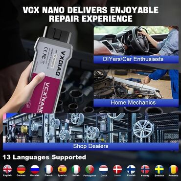 Alati za automobile: Novo - vxdiag nano nx200 za renault obd2 dijagnostika vxdiag nano — 10
