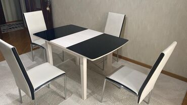 гармошка для унитаза: Для кухни, Б/у, Раскладной, 4 стула