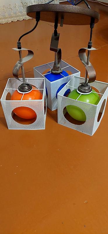 Çılçıraq, 3 lampa, Metal