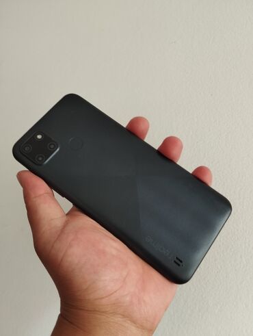 телефон для: Realme C21Y, Б/у, 64 ГБ, цвет - Черный, 2 SIM