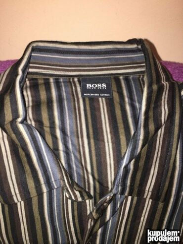 Košulje: Košulja Na duge rukave, S (EU 48), M (EU 50), L (EU 52), Boss, bоја - Siva, Pamuk — 25