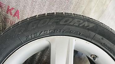 вентиля: Колеса в сборе 215 / 55 / R 17, Зима, Б/у, Комплект, Легковые, Литые, отверстий - 5 — 2