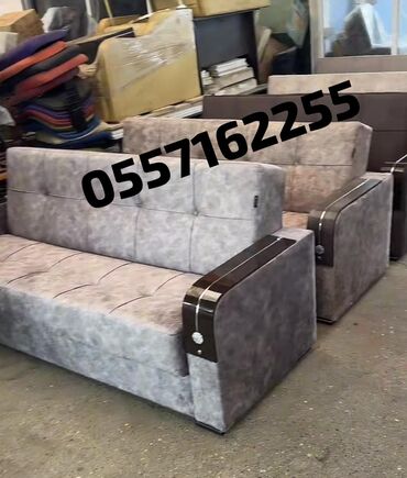 Divanlar: Di̇van-kravat, Yeni, Açılan, Bazalı, Vеlur parça, Çatdırılma yoxdur — 1