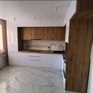 Кухонные гарнитуры: Кухонный гарнитур, Новый, В рассрочку, цвет - Белый, МДФ, Бесплатная доставка — 3