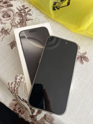 telfon satisi: IPhone 16 Pro, 128 GB, Natural Titanium, Zəmanət, Sənədlərlə