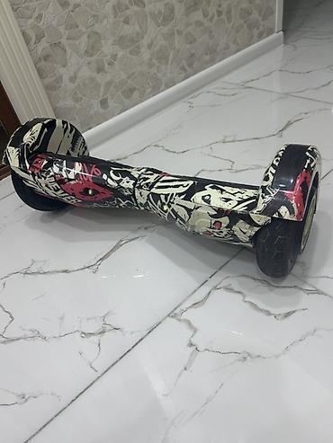 Электротранспорт: Qrafiti dizaynlı balans skuter (hoverboard) - 6.5" təkərlər, yanlarda — 6