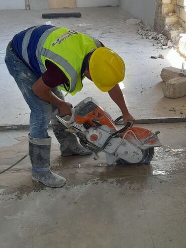 Beton işləri: Beton kəsmə–deşmə xidməti - Dəmirsiz və armaturlu betonun kəsilməsi — 4