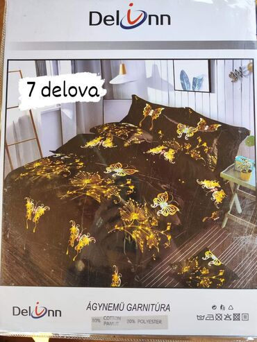 Posteljina: Posteljine pamuk Set sadrzi 7 delova: Cena: 3200 din Jorganska navlaka — 10
