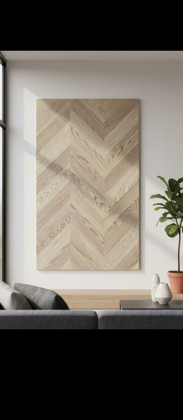 продам двери межкомнатные: Chevron naxışlı dekorativ panel/örtük - Material: Ağac fakturalı