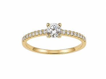 Кольцо «Royal Spark» из жёлтого золота 585 - Категория: кольца -