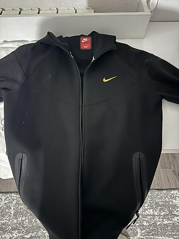 мужской худи: Nike Tech Fleece худи/толстовка на молнии с капюшоном, черная. - — 1