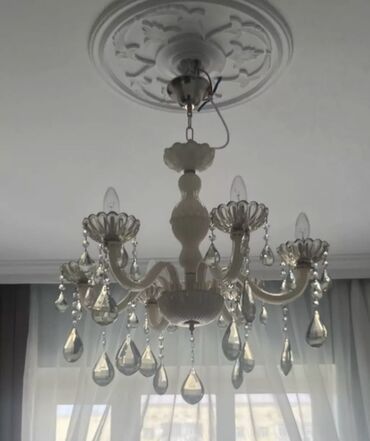 çilçıraq modelləri: Çılçıraq, 6 lampa, Şüşə