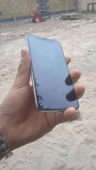 iphone xa: IPhone X, Б/у, 64 ГБ, Серебристый, Зарядное устройство, 100 %