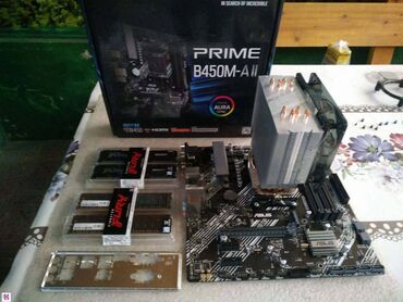 сборка компьютера цена: Материнская плата, Б/у, Asus, AM4, Micro-ATX, Для ПК