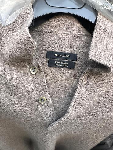 kaşmir: Sviter, Massimo Dutti, M, rəng - Qəhvəyi — 3