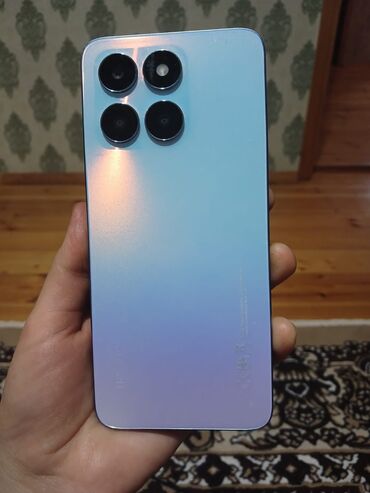 телефон fly 403: Honor X6a, 128 ГБ, цвет - Синий, Гарантия, Отпечаток пальца, Face ID