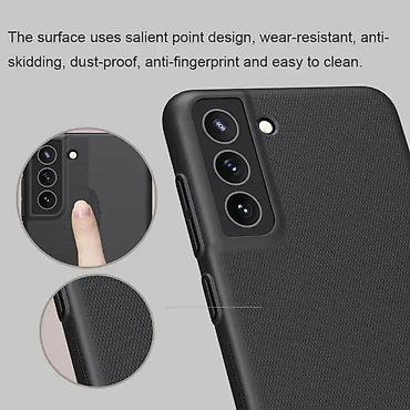 Maske i futrole za telefone: Maska Nillkin Scrub za Samsung G990 Galaxy S21 FE crna. Uz brzu — 5