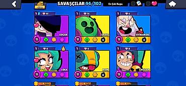 brawl stars pulsuz elmas: Brawl Stars oyun hesabı - Savaşçılar: 94/102 - Kupa: 42,789+ — 2