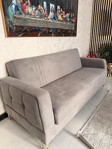 Divanlar: Məhsul: Müasir dizaynlı divan - Rəng: Açıq/orta boz - Üzlük: Yumşaq — 1