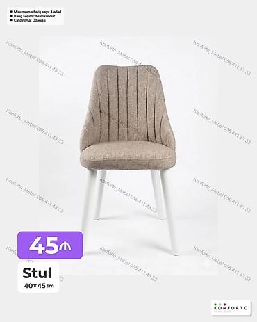 Məhsul: Stul Ölçü: 40×45 sm Qiymət: 45 ₼ Təsvir: - Yumşaq lalafo.az -da Məhsul: Stul Ölçü: 40×45 sm Qiymət: 45 ₼ Təsvir: - Yumşaq