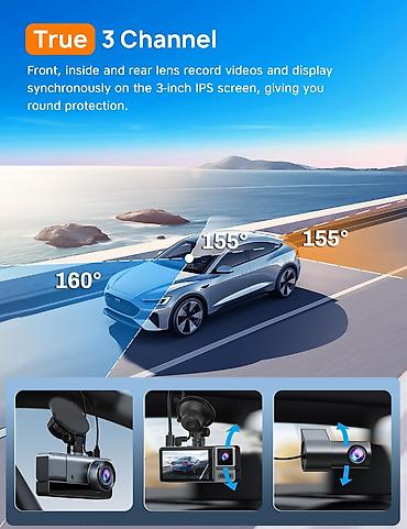 Avtoelektronika: M4 Avtomobil DVR – 4K + 2.5K tripl quraşdırma ilə çoxkanallı — 4