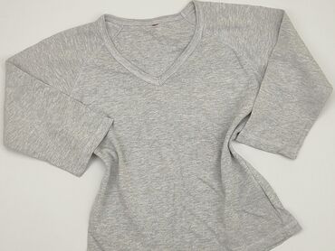 szara eleganckie bluzki: Sweatshirt, S (EU 36), condition - Good
