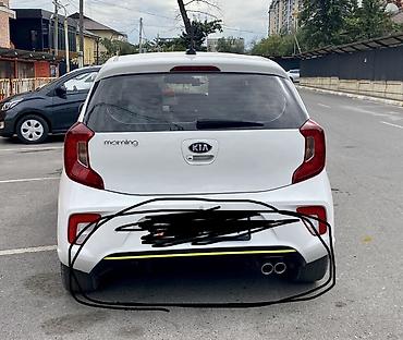 Задний диффузор/накладка на задний бампер для Kia Morning (Picanto)