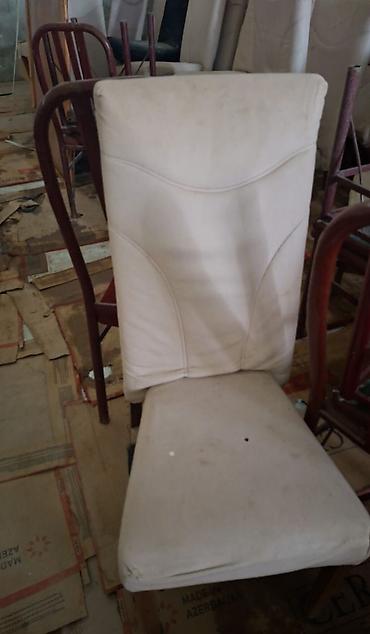 Mebel: Qonaq otağı üçün, İşlənmiş, rəng - Ağ Stul — 2