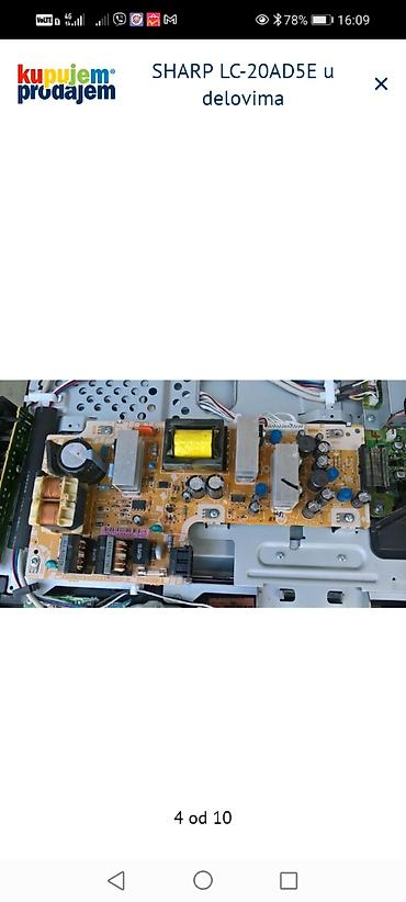 Aksesoari za TV i video: SHARP LC-20AD5E – delovi za TV Dostupni originalni moduli i — 5