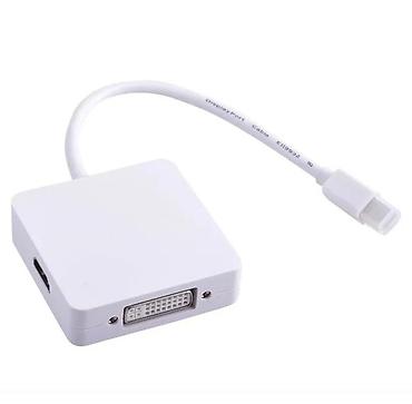 Druga oprema za računare i laptopove: Mini DisplayPort na HDMI/DVI/VGA adapter (3-u-1) Opis: - Ulaz: Mini — 2