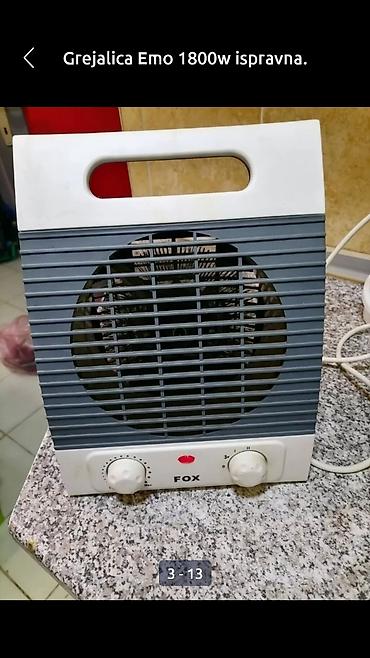 Kaloriferi: Grejalica duvaljka 2 brzine plus ventilator Fox 2000w. dobra. Veća — 9