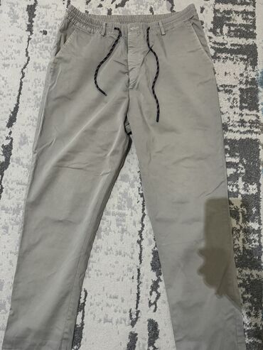 холодок брюки: Джинсы и брюки, цвет - Серый, Б/у