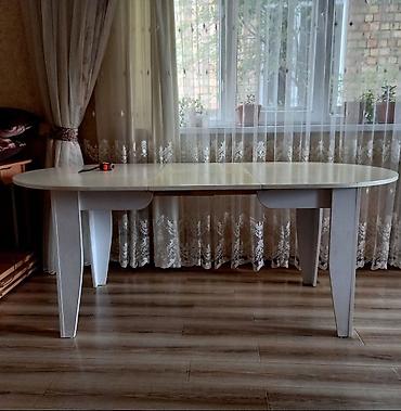 Мебель: Стол раздвижной,дерево+ламинат
180×90 — 1