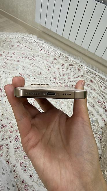 Уюлдук телефондор жана аксессуарлар: IPhone 16 Pro Max, Колдонулган, 512 ГБ, Desert Titanium, Заряддоочу түзүлүш, Каптама, Кабель, 88 % — 9