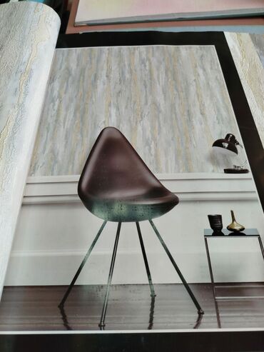 qonaq otagi ucun oboylar: Dekorativ divar kağızı kataloqu – mərmər effektli dizayn - Naxış