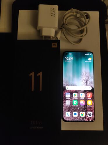 Apple iPhone: Xiaomi Mi 11 Ultra, 256 ГБ, цвет - Белый, 
 Отпечаток пальца, Face ID