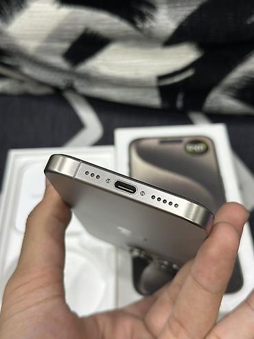 i̇phone pro: IPhone 15 Pro, 256 GB, Natural Titanium, Simsiz şarj — 5