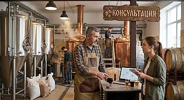 меню для кафе: Консультация пивовара‑технолога для больших и мини‑пивоварен. Что — 1