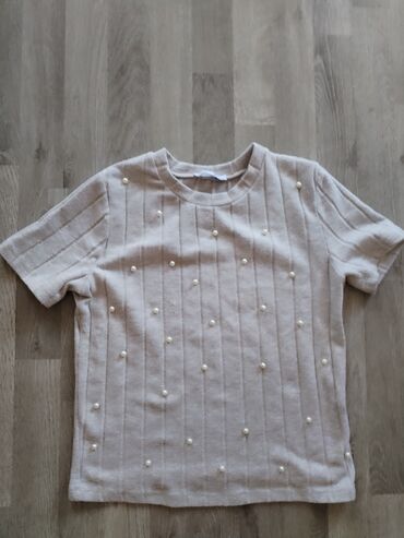 crop top majice: Zara, M (EU 38), bоја - Bež