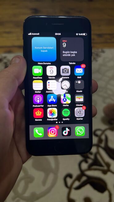 dubayski iphone satisi: IPhone 7, 32 GB, Qara, Barmaq izi