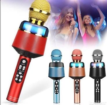 televizori 32: Bežični karaoke mikrofon sa ugrađenim zvučnikom i komandama na dršci — 1
