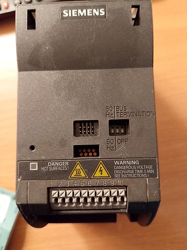 kosovka devojka goblen: Frekventni pretvarač Siemens SINAMICS G110 model 6SL3211-0AB17-5BA1 — 6