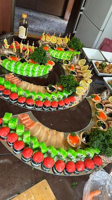 Выездные банкеты: 📌 Услуги Повара на выезд👩🏻🍳👩🏽🍳 📝Меню 📌Закуски :5 видов! at lalafo.kg — 18 Выездные банкеты: 📌 Услуги Повара на выезд👩🏻🍳👩🏽🍳 📝Меню 📌Закуски :5 видов! — 18