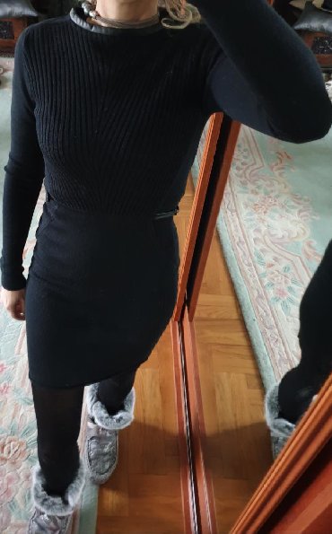 Haljine: Diane von Furstenberg - DVF original crna zimska haljina sa detaljima — 1